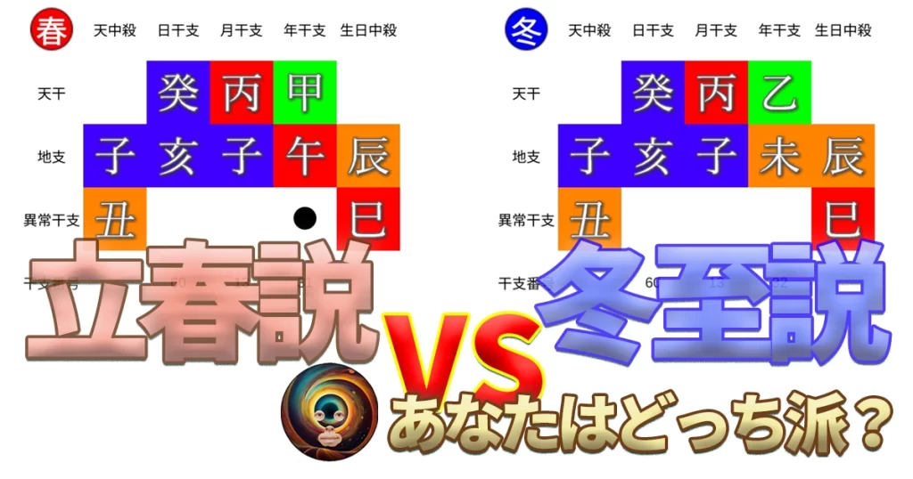 【あなたはどっち派？】立春説🌸冬至説⛄算命学の万年暦。なら、どちらにも対応してます😊